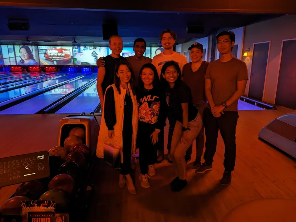 June  Lab Bowling Outing! Ricky and Erika crushed the competition 🎳!