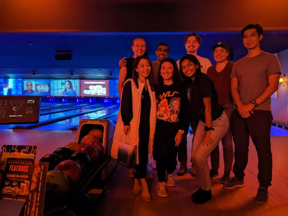 June  Lab Bowling Outing! Ricky and Erika crushed the competition 🎳!