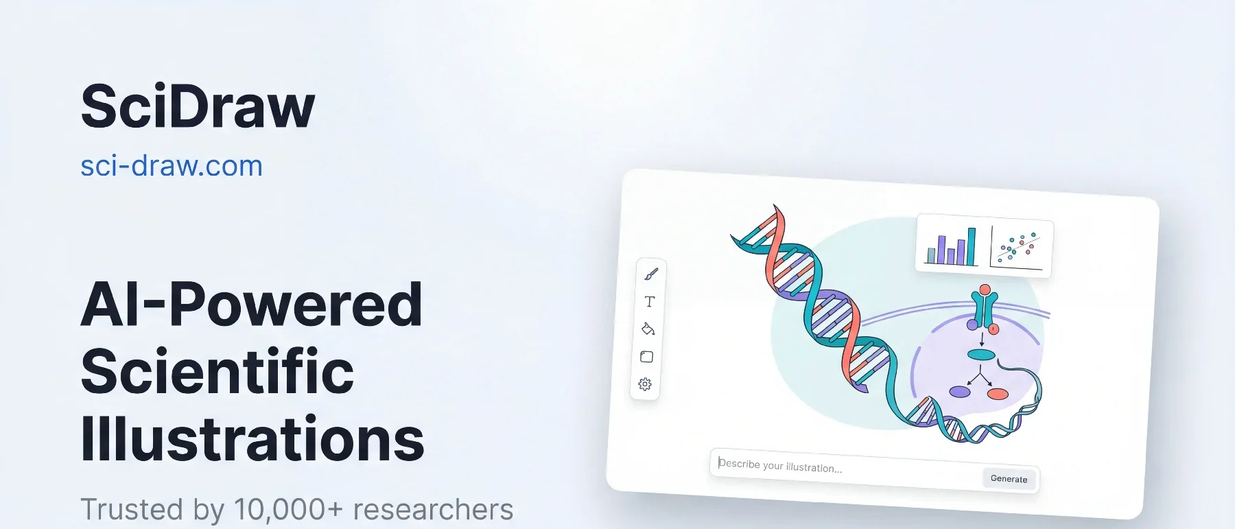 SciDraw - AI powered scientific illustrations